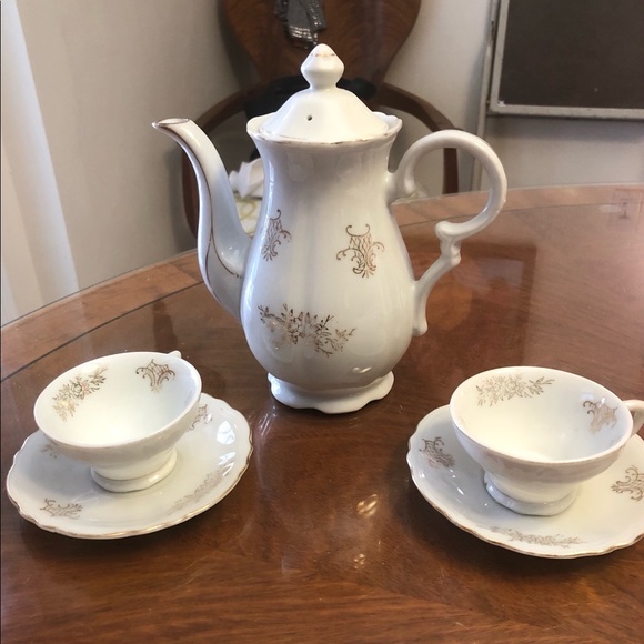 Vintage 1950s demitasse coffe set